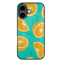 Leuke Telefoonhoesjes iPhone 17 hoesje glas - Fresh oranges