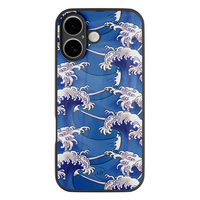 Leuke Telefoonhoesjes iPhone 17 hoesje glas - Japanese waves