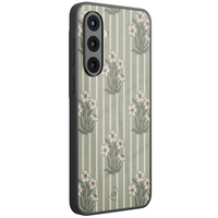 Leuke Telefoonhoesjes Samsung Galaxy A57 hoesje glas - Vintage bloom