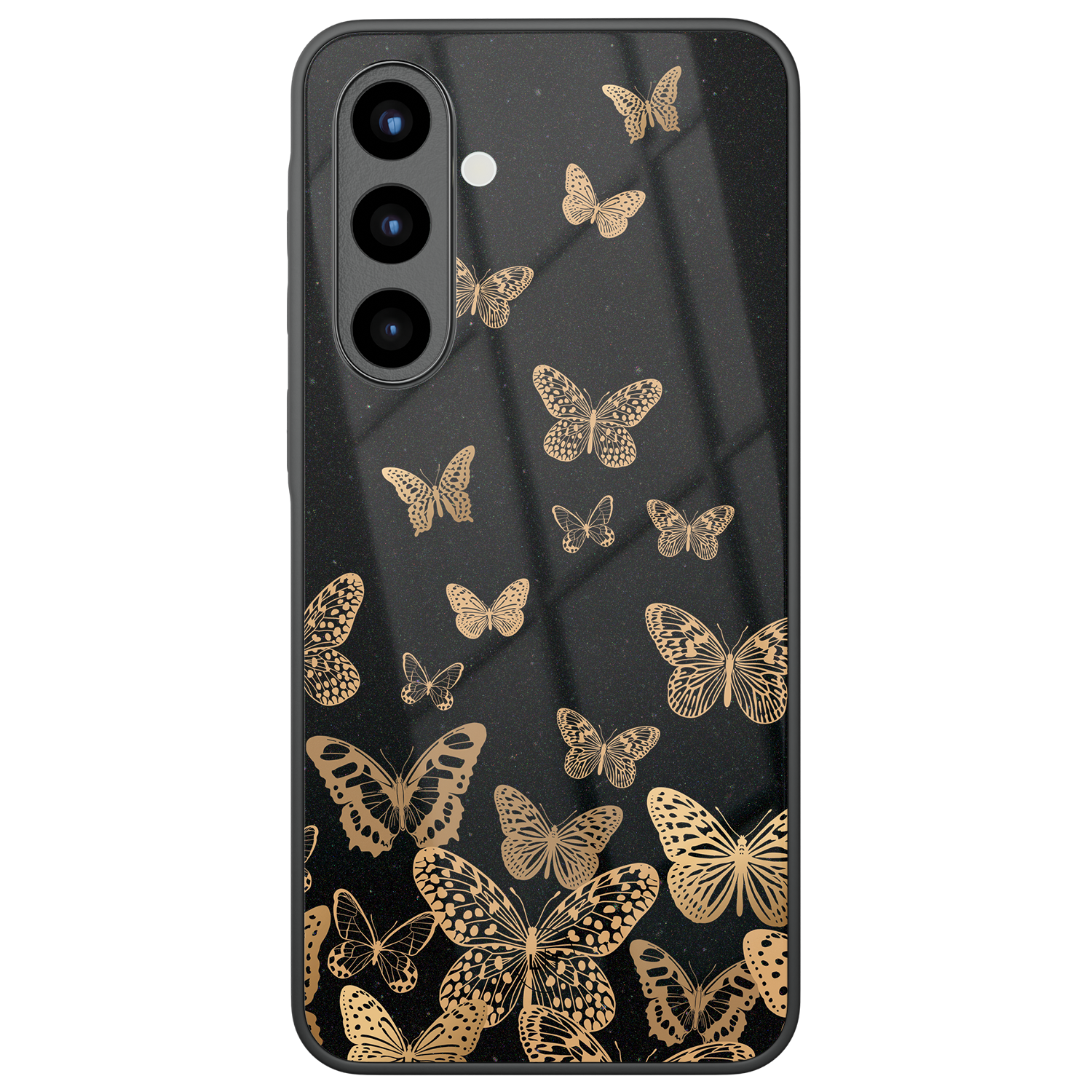 Leuke Telefoonhoesjes Samsung Galaxy A57 hoesje glas - Vlinders