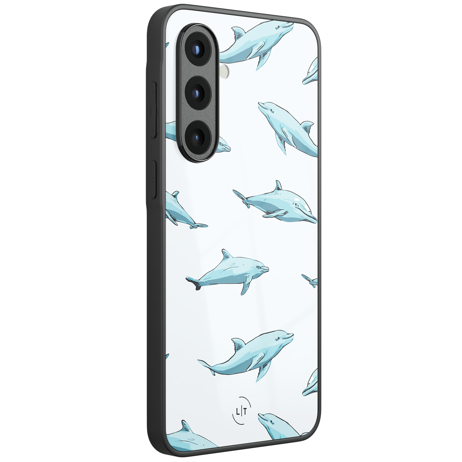Leuke Telefoonhoesjes Samsung Galaxy A57 hoesje glas - Dolfijnen