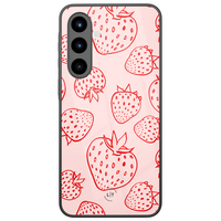 Leuke Telefoonhoesjes Samsung Galaxy A57 hoesje glas - Aardbei