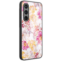 Leuke Telefoonhoesjes Samsung Galaxy A57 hoesje glas - Pink blossom