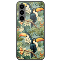 Leuke Telefoonhoesjes Samsung Galaxy A56 hoesje glas - Jungle toucan