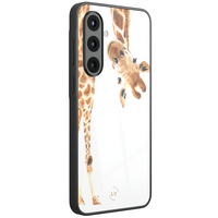 Leuke Telefoonhoesjes Samsung Galaxy A56 hoesje glas - Giraffe