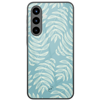 Leuke Telefoonhoesjes Samsung Galaxy A56 hoesje glas - Pastel leaves