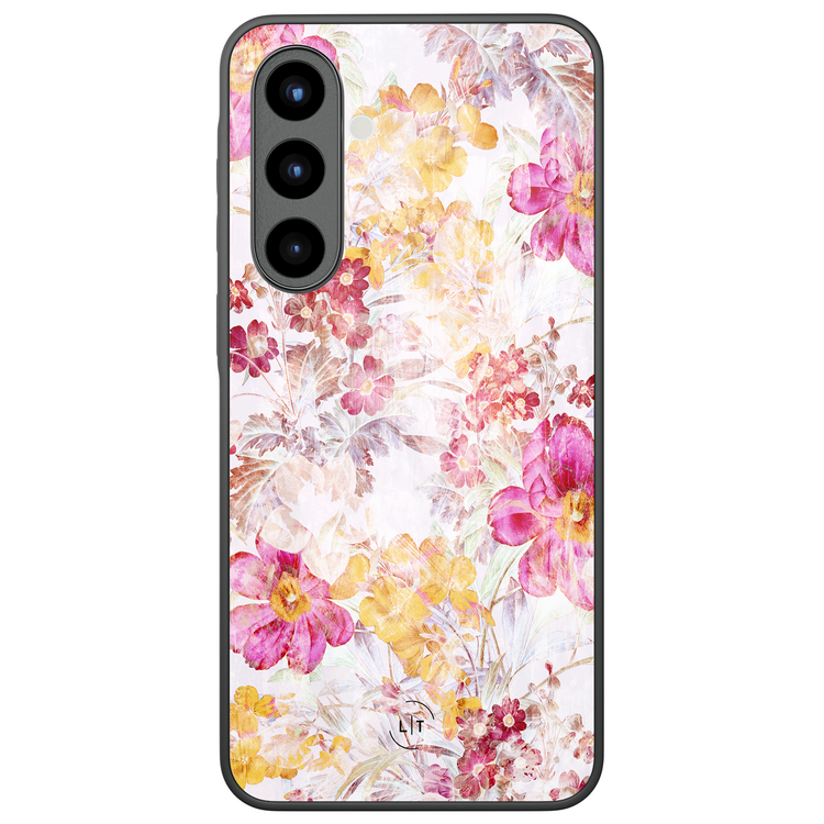 Leuke Telefoonhoesjes Samsung Galaxy A56 hoesje glas - Pink blossom
