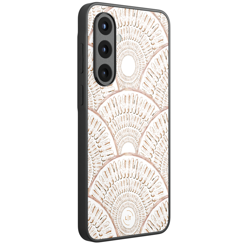 Leuke Telefoonhoesjes Samsung Galaxy A56 hoesje glas - Boho mosaic