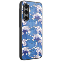 Leuke Telefoonhoesjes Samsung Galaxy A56 hoesje glas - Japanese waves