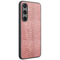 Leuke Telefoonhoesjes Samsung Galaxy S26 hoesje glas - Blush croco