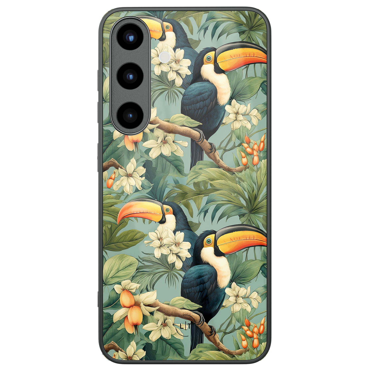 Leuke Telefoonhoesjes Samsung Galaxy S26 hoesje glas - Jungle toucan