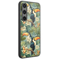 Leuke Telefoonhoesjes Samsung Galaxy S26 hoesje glas - Jungle toucan