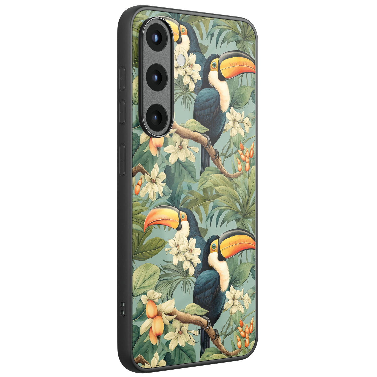Leuke Telefoonhoesjes Samsung Galaxy S26 hoesje glas - Jungle toucan