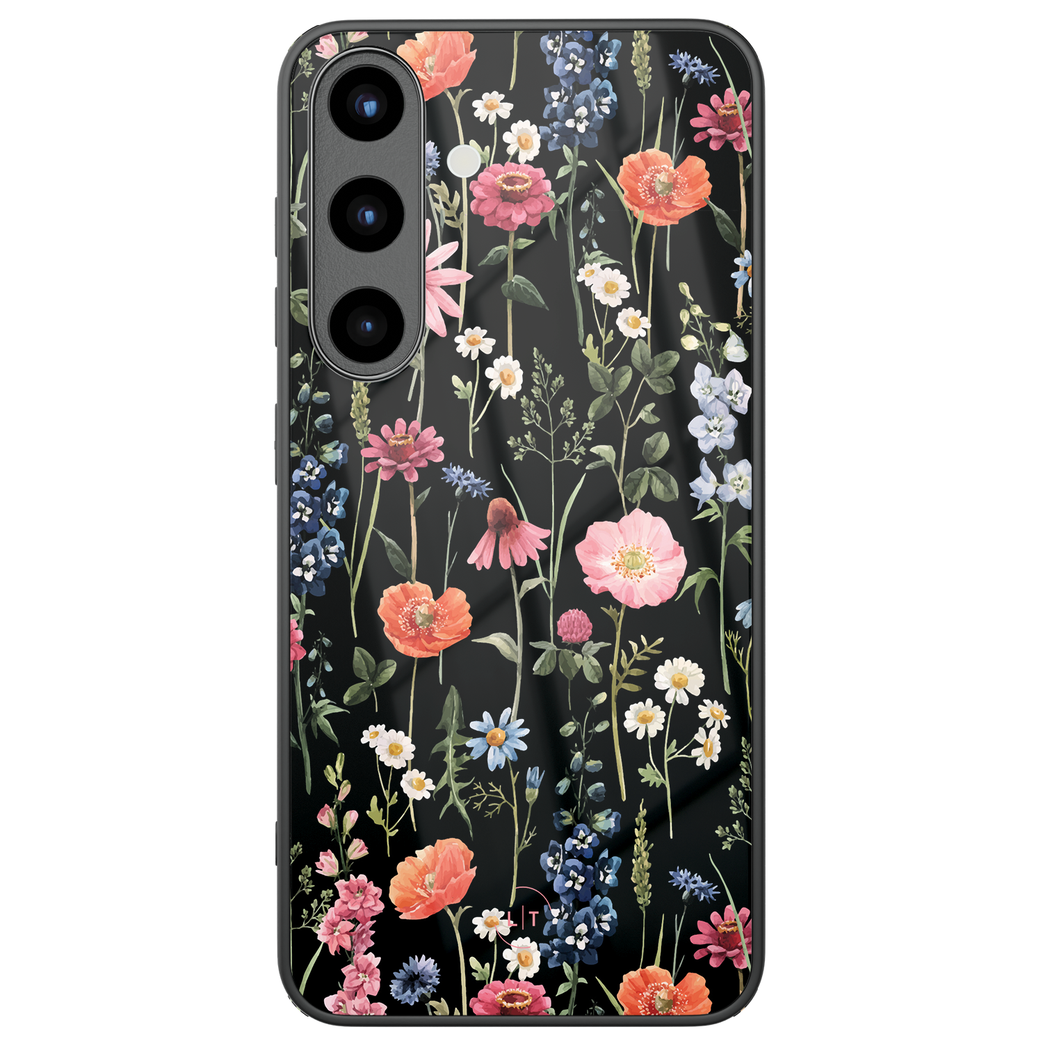 Leuke Telefoonhoesjes Samsung Galaxy S26 hoesje glas - Dark flowers