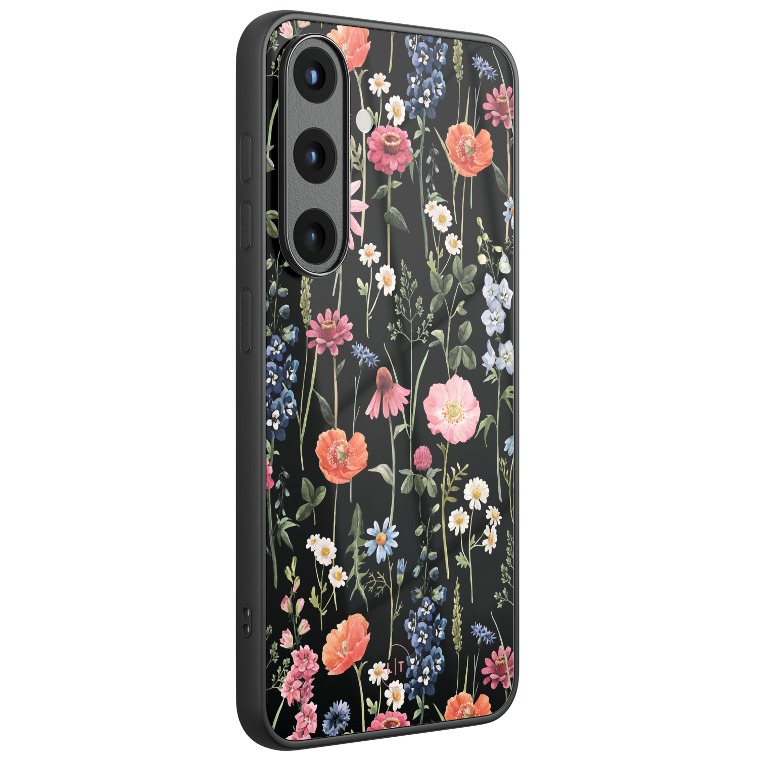 Leuke Telefoonhoesjes Samsung Galaxy S26 hoesje glas - Dark flowers