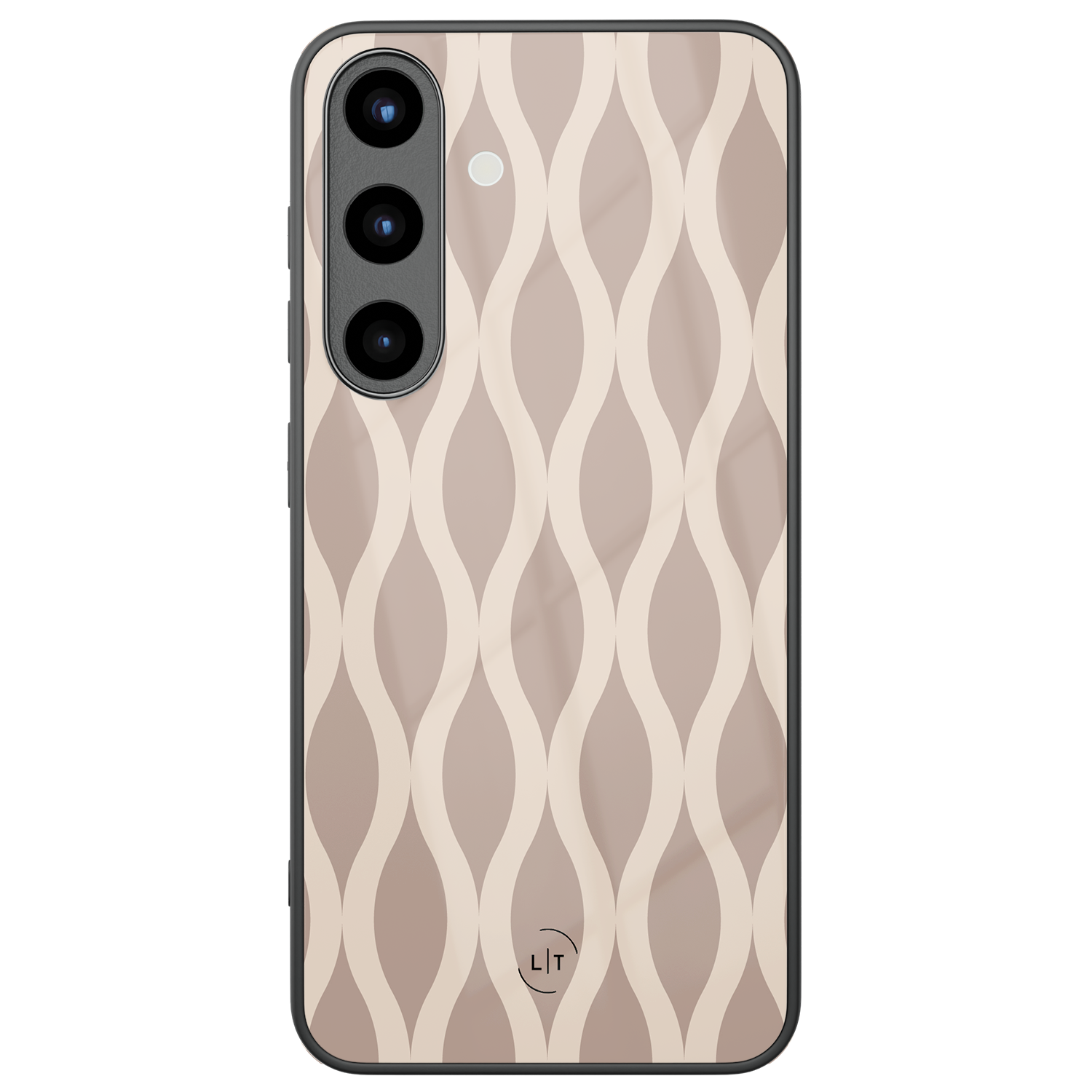 Leuke Telefoonhoesjes Samsung Galaxy S26 hoesje glas - Abstract beige