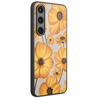 Leuke Telefoonhoesjes Samsung Galaxy S26 hoesje glas - Golden bloom