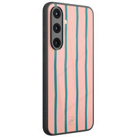 Leuke Telefoonhoesjes Samsung Galaxy S26 hoesje glas - Pink flow