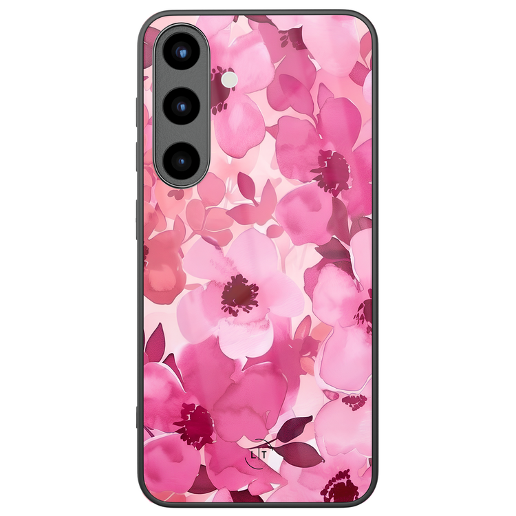 Leuke Telefoonhoesjes Samsung Galaxy S26 hoesje glas - Rosy garden
