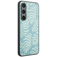 Leuke Telefoonhoesjes Samsung Galaxy S26 hoesje glas - Pastel leaves