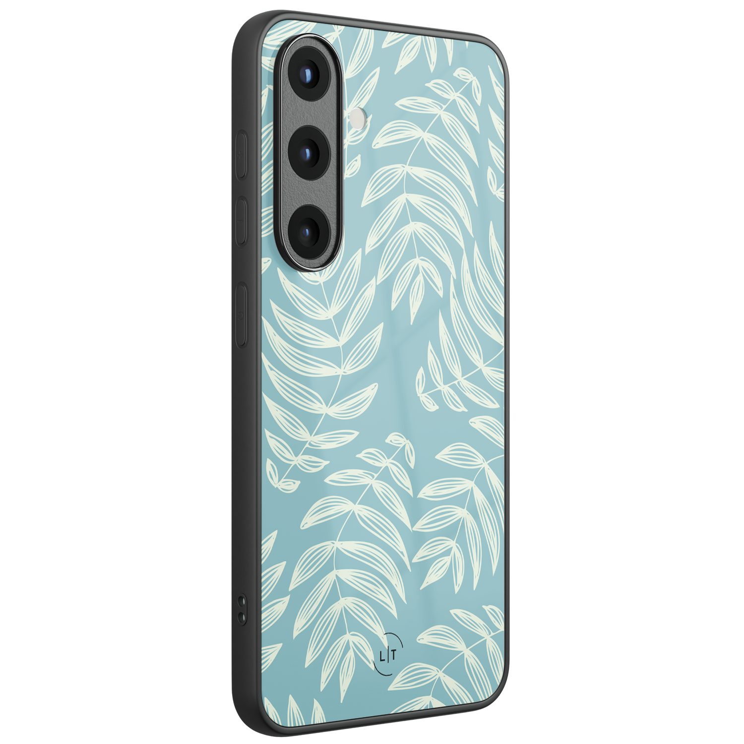 Leuke Telefoonhoesjes Samsung Galaxy S26 hoesje glas - Pastel leaves