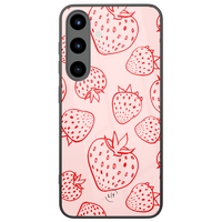 Leuke Telefoonhoesjes Samsung Galaxy S26 hoesje glas - Aardbei