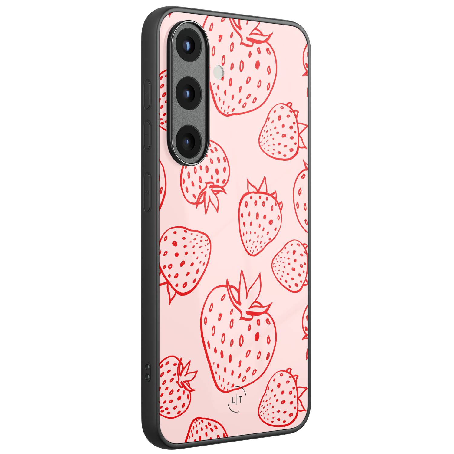 Leuke Telefoonhoesjes Samsung Galaxy S26 hoesje glas - Aardbei