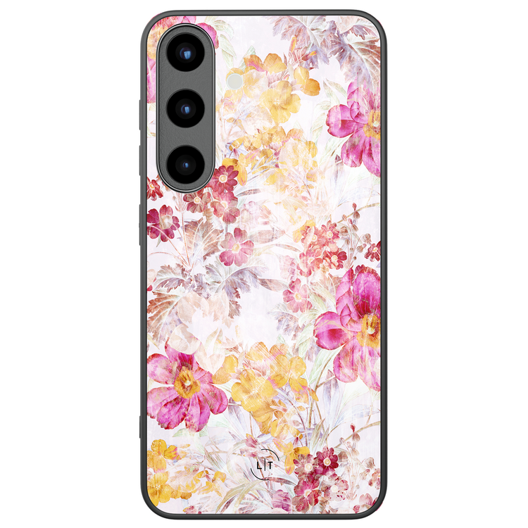 Leuke Telefoonhoesjes Samsung Galaxy S26 hoesje glas - Pink blossom