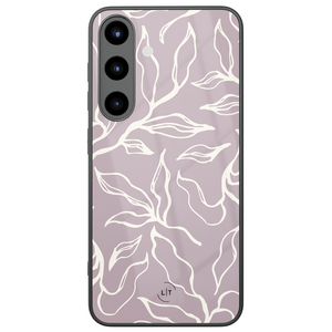 Leuke Telefoonhoesjes Samsung Galaxy S26 hoesje glas - Lila leaves