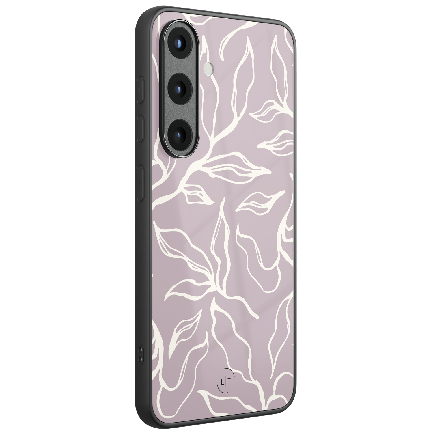 Leuke Telefoonhoesjes Samsung Galaxy S26 hoesje glas - Lila leaves