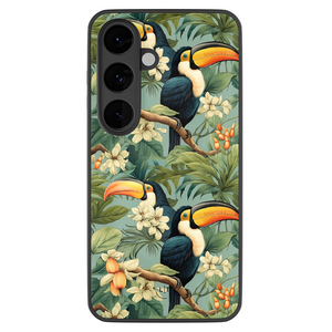 Leuke Telefoonhoesjes Samsung Galaxy S26 hoesje glas - Jungle toucan