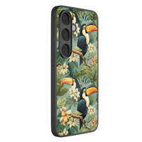 Leuke Telefoonhoesjes Samsung Galaxy S26 hoesje glas - Jungle toucan