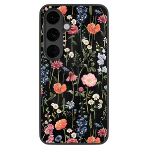 Leuke Telefoonhoesjes Samsung Galaxy S26 hoesje glas - Dark flowers