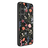 Leuke Telefoonhoesjes Samsung Galaxy S26 hoesje glas - Dark flowers