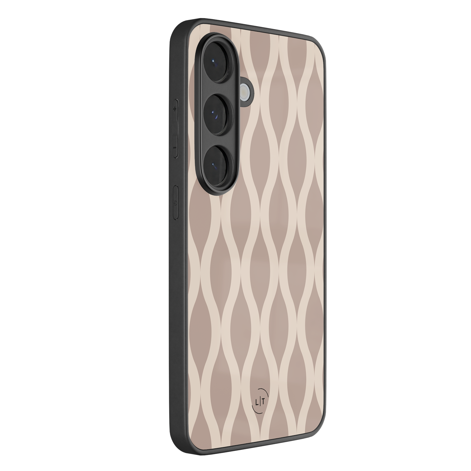 Leuke Telefoonhoesjes Samsung Galaxy S26 hoesje glas - Abstract beige