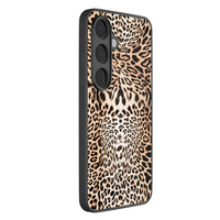 Leuke Telefoonhoesjes Samsung Galaxy S26 hoesje glas - Luipaardprint