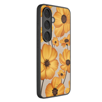 Leuke Telefoonhoesjes Samsung Galaxy S26 hoesje glas - Golden bloom