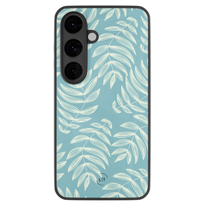 Leuke Telefoonhoesjes Samsung Galaxy S26 hoesje glas - Pastel leaves