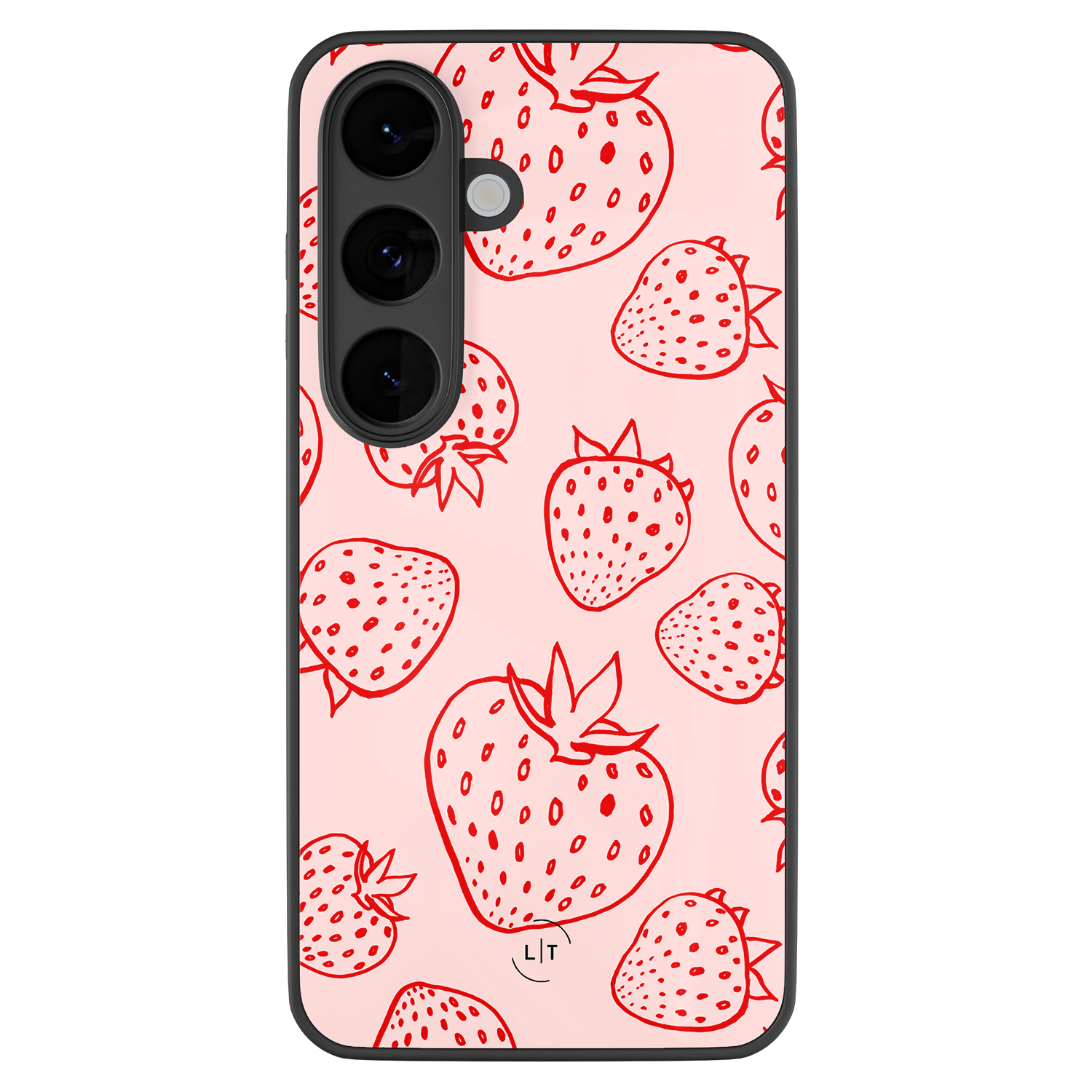 Leuke Telefoonhoesjes Samsung Galaxy S26 hoesje glas - Aardbei