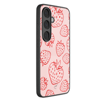 Leuke Telefoonhoesjes Samsung Galaxy S26 hoesje glas - Aardbei