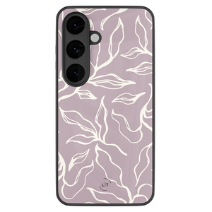 Leuke Telefoonhoesjes Samsung Galaxy S26 hoesje glas - Lila leaves