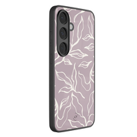 Leuke Telefoonhoesjes Samsung Galaxy S26 hoesje glas - Lila leaves