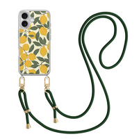 Leuke Telefoonhoesjes iPhone 17 hoesje met groen koord - Citroenen