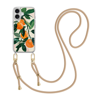 Leuke Telefoonhoesjes iPhone 17 hoesje met beige koord - Oranges