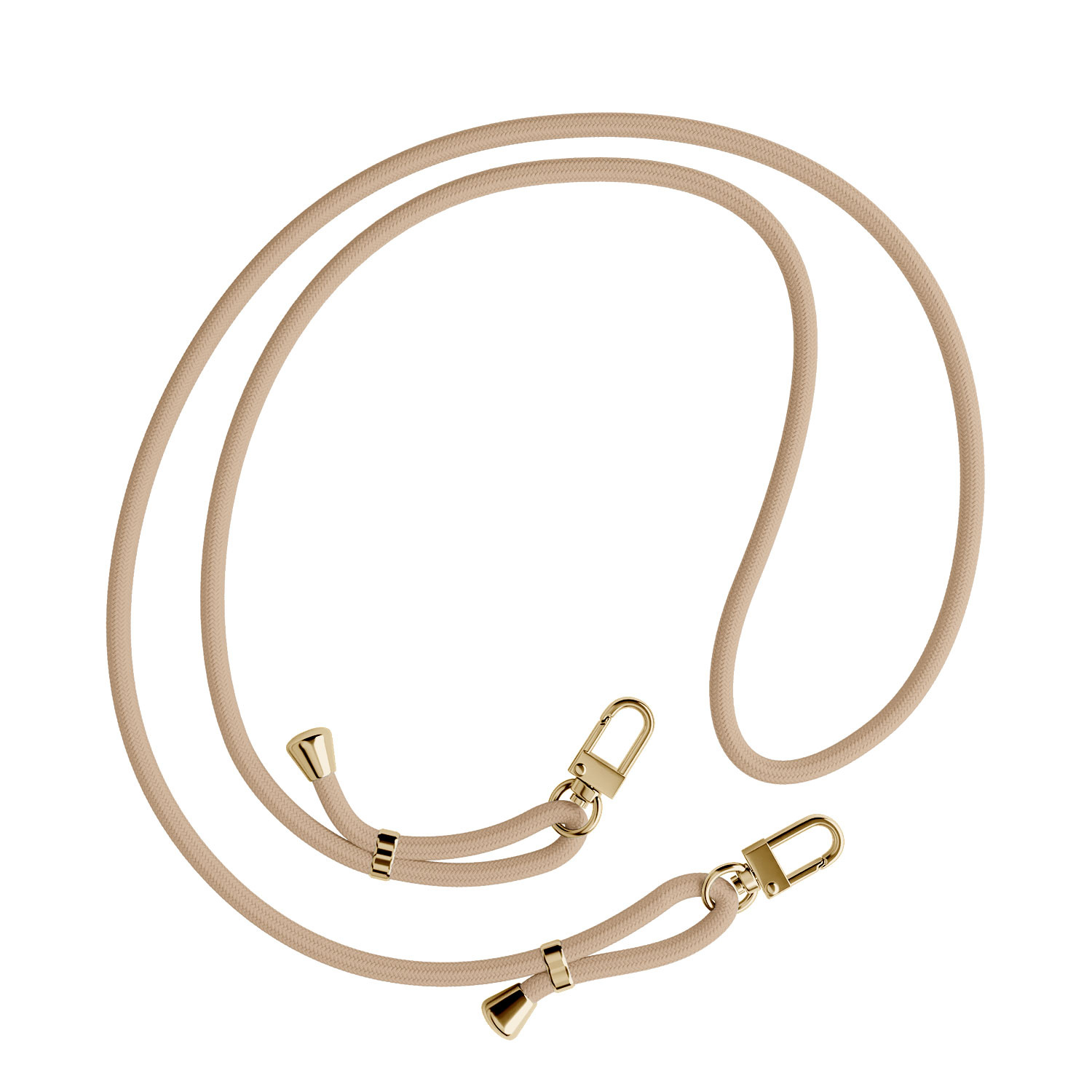 Leuke Telefoonhoesjes iPhone 17 hoesje met beige koord - Oranges