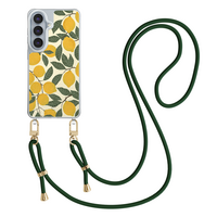 Leuke Telefoonhoesjes Samsung Galaxy S26 hoesje met groen koord - Citroenen