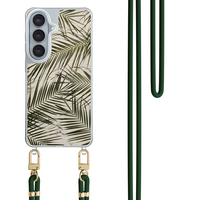 Leuke Telefoonhoesjes Samsung Galaxy S26 hoesje met groen koord - Leave me alone