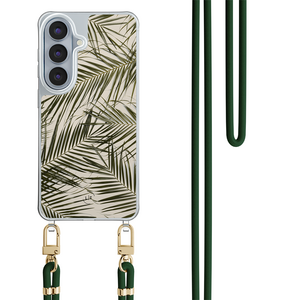 Leuke Telefoonhoesjes Samsung Galaxy S26 hoesje met groen koord - Leave me alone