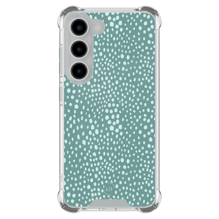 Leuke Telefoonhoesjes Samsung Galaxy S23 shockproof case - Blue dots