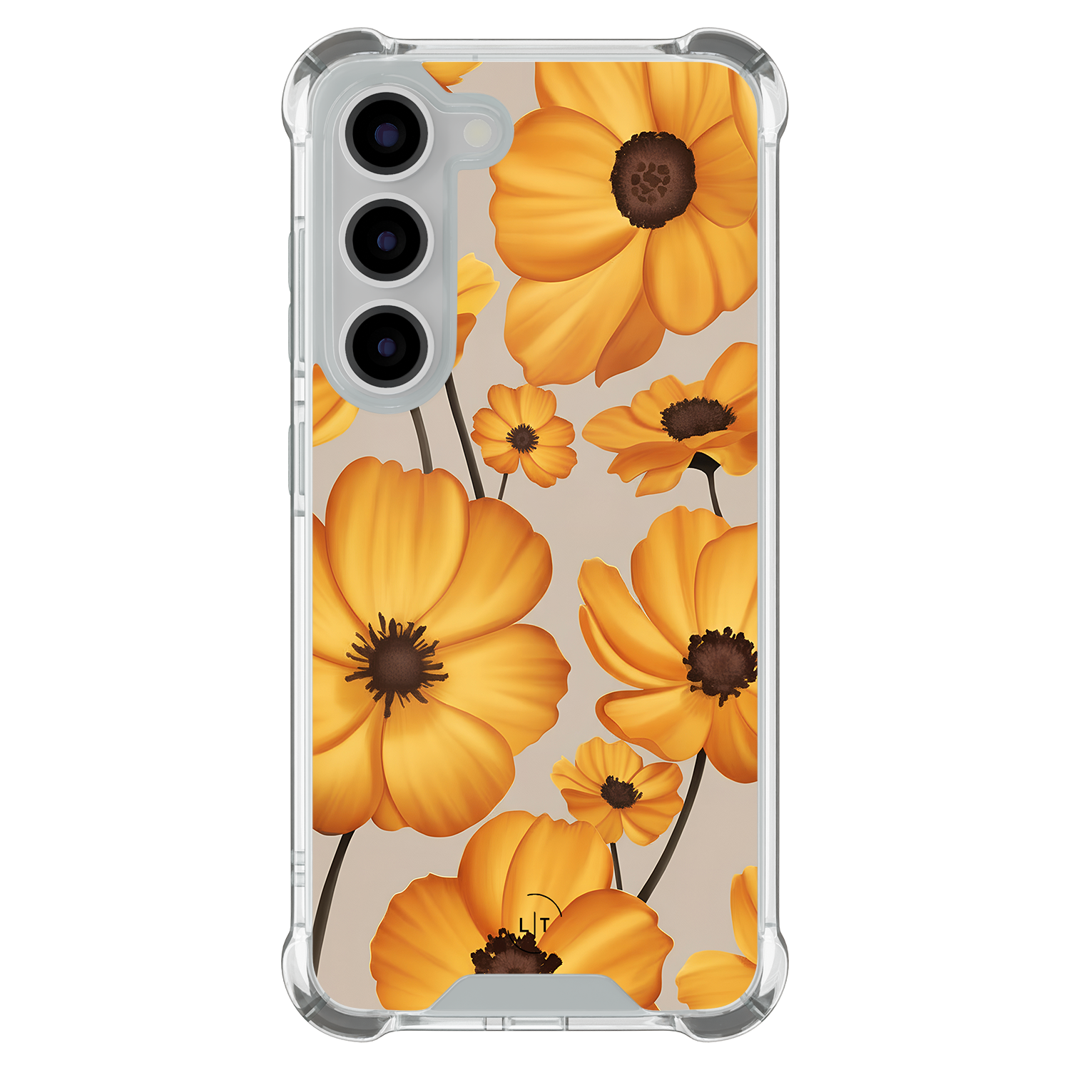 Leuke Telefoonhoesjes Samsung Galaxy S23 shockproof case - Golden bloom